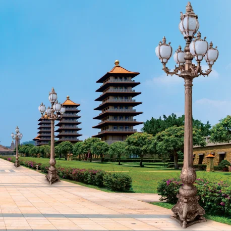 Большой уличный садовый фонарь в скандинавском стиле, аксессуары для украшения сада