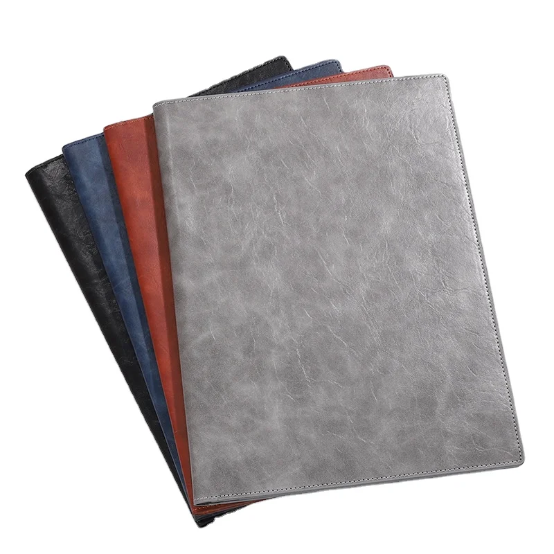 Настраиваемый A4 PU кожаная папка магнитная многофункциональная раскладушка для встреч поставщик