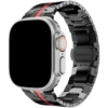 Black and red (stainless steel/butterfly clasp)