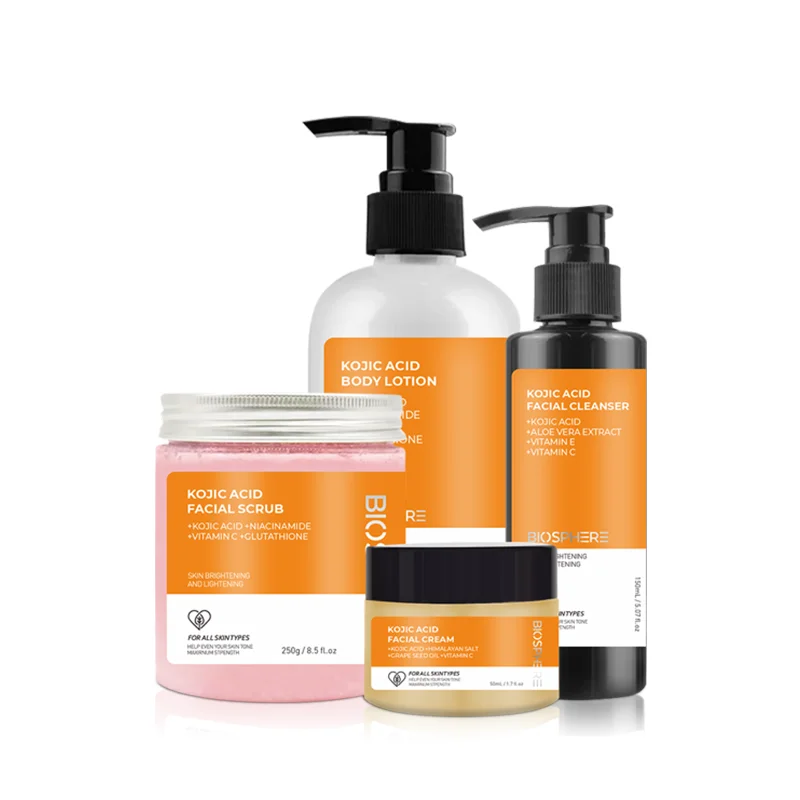 Whitening Kojic Acid Skin Care Set Facial Body Skin Care Remove Dark