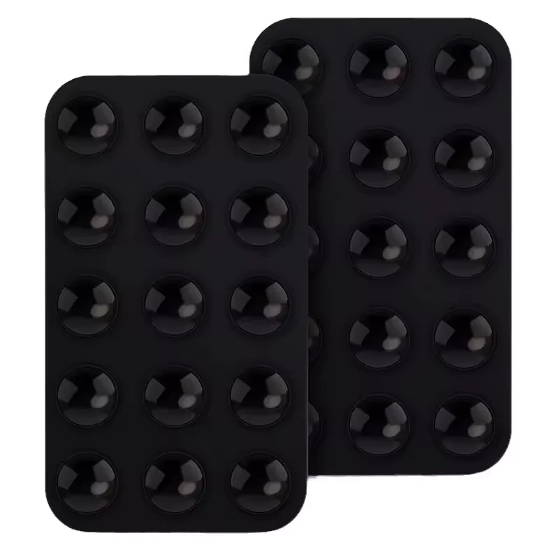 New Thicker Version Single-Sided Case Anti-Slip Silicone Suction Phone Case Adhesive Mount Wall Stand Mat Square