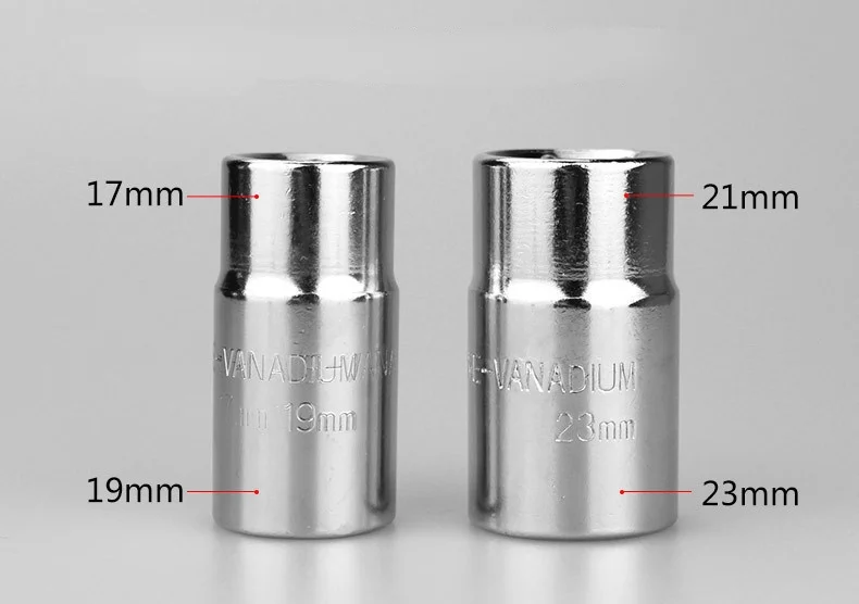 23" Universal Extended Lug Wrench 4 Way Tire Iron Nut Wrench Set With