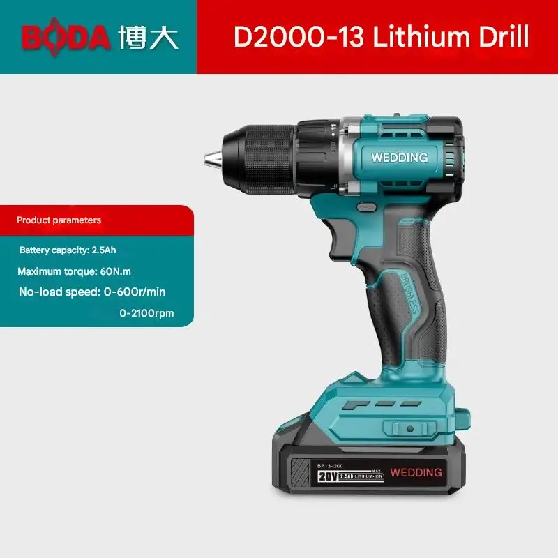 Boda Yüksek Kaliteli Elektrikli Tornavida 13mm Fırçasız Lityum