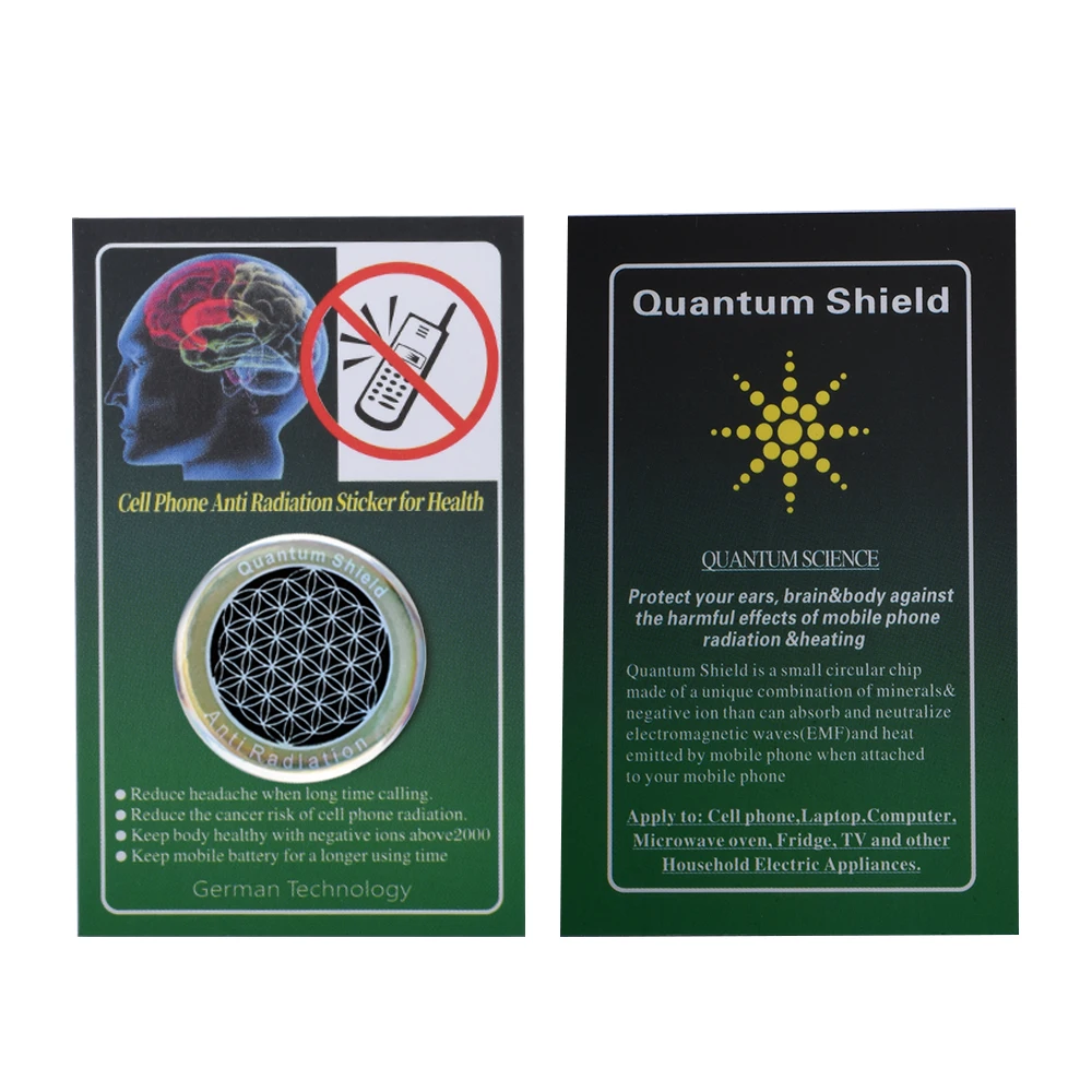 Round 5g Anti Radiation Quantum Shield for Cell Phone EMF Protection Reduce Radiation Anti Radiation Sticker