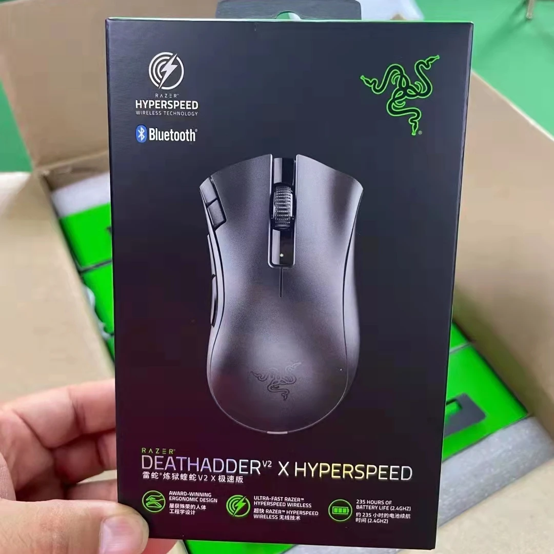 Razer DeathAdder V2 X Hyperspeed Design Wireless Mouse 5G 14K DPI Optical  Sensor