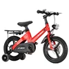 Red integrated wheels with front and rear disc brakes