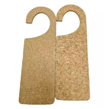 Natural Woad Eco-friendly Cork Customized Door Hanger Hanging Sign Do Not Disturb Plate for Home Hotel House Resort Flyer Board