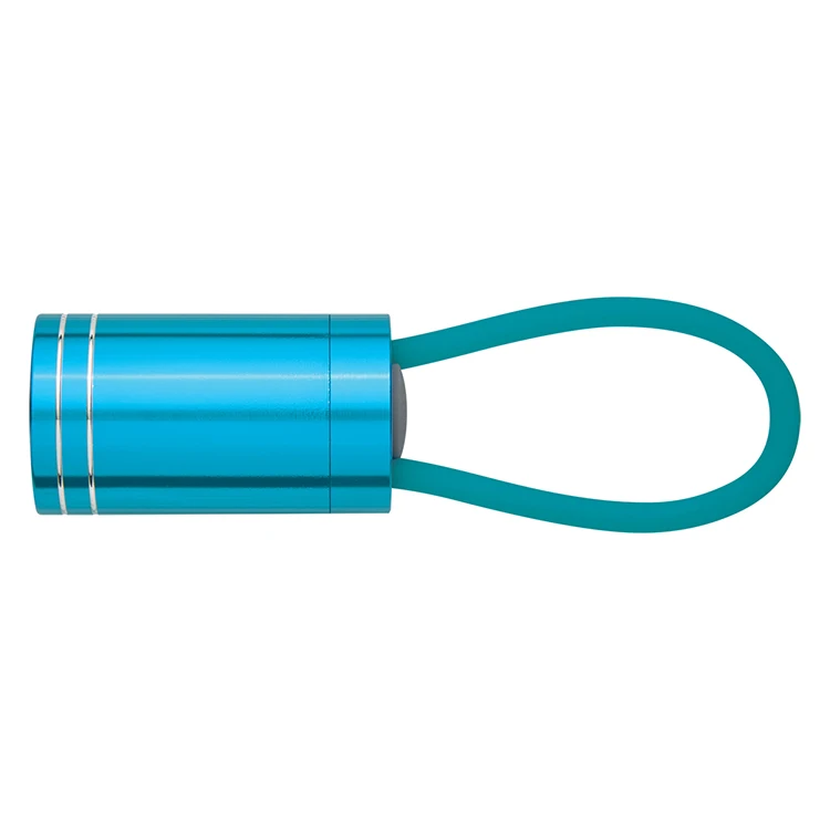 Portable Glow in the Dark Aluminum Alloy  LED Loop Flashlight