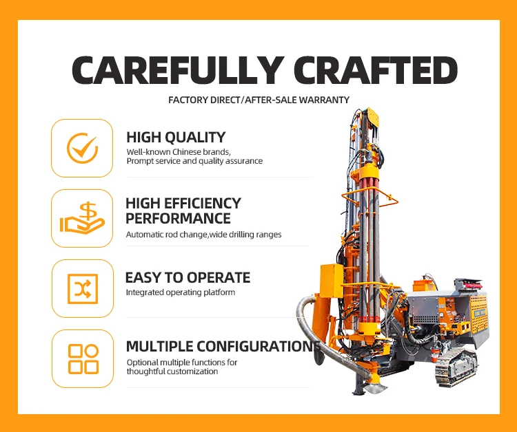 2024 Hengwang Hw-452h Crawler Mounted Blast Hole Drill Rig For Mining ...