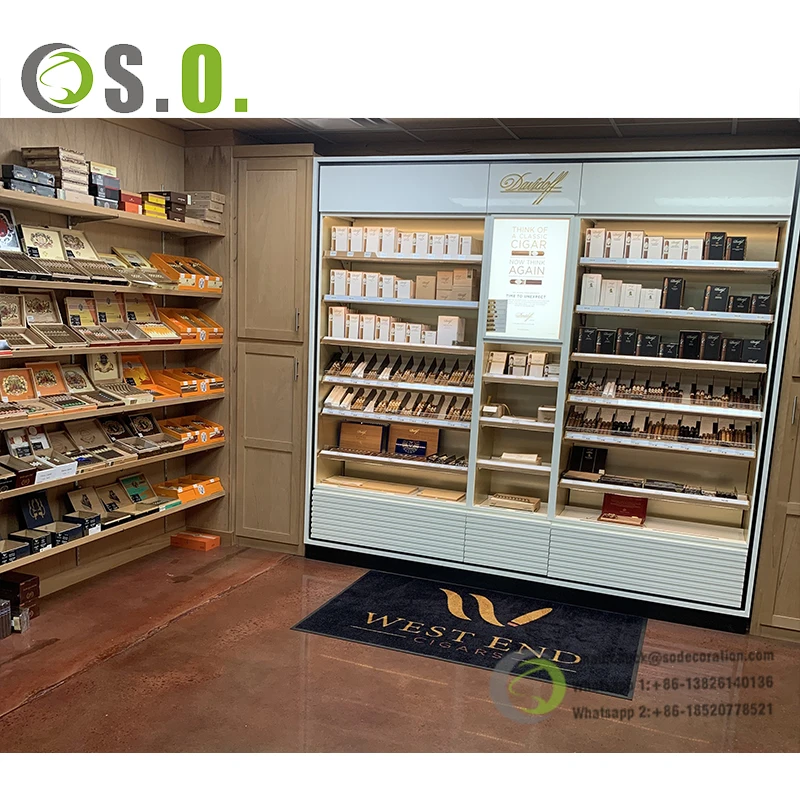 High Quality Wooden Cigar Room Display Furniture - Walk in Humidor ...