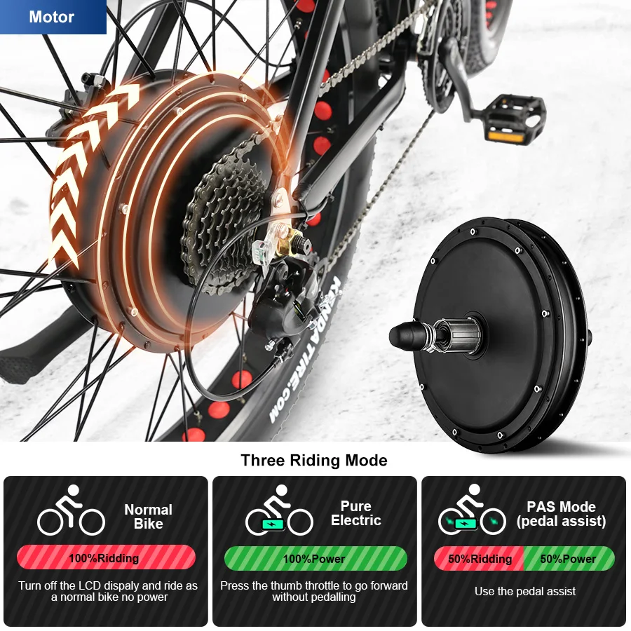 55km/h Best Fat Electric Bike HOTEBIKE Motocross Bike