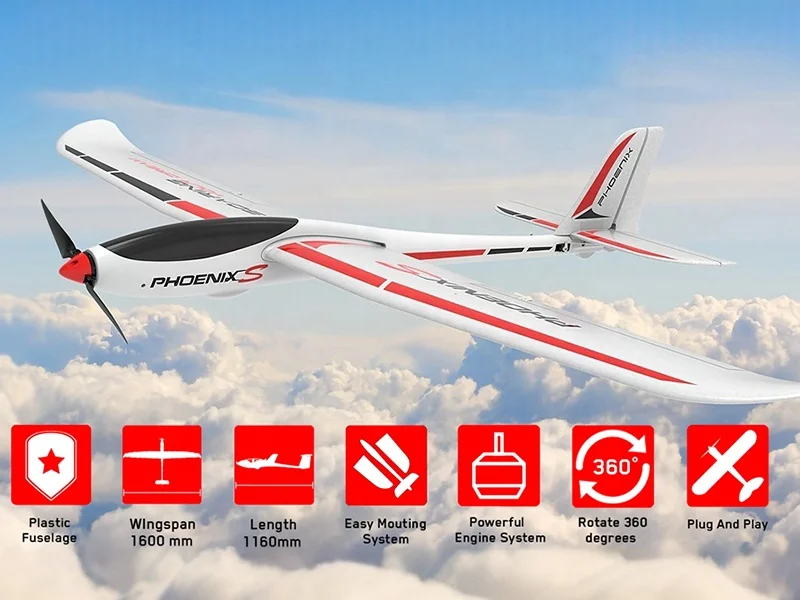 Volantex Phoenix S 742-7 1600mm EPO PNP グライダー初心者向け