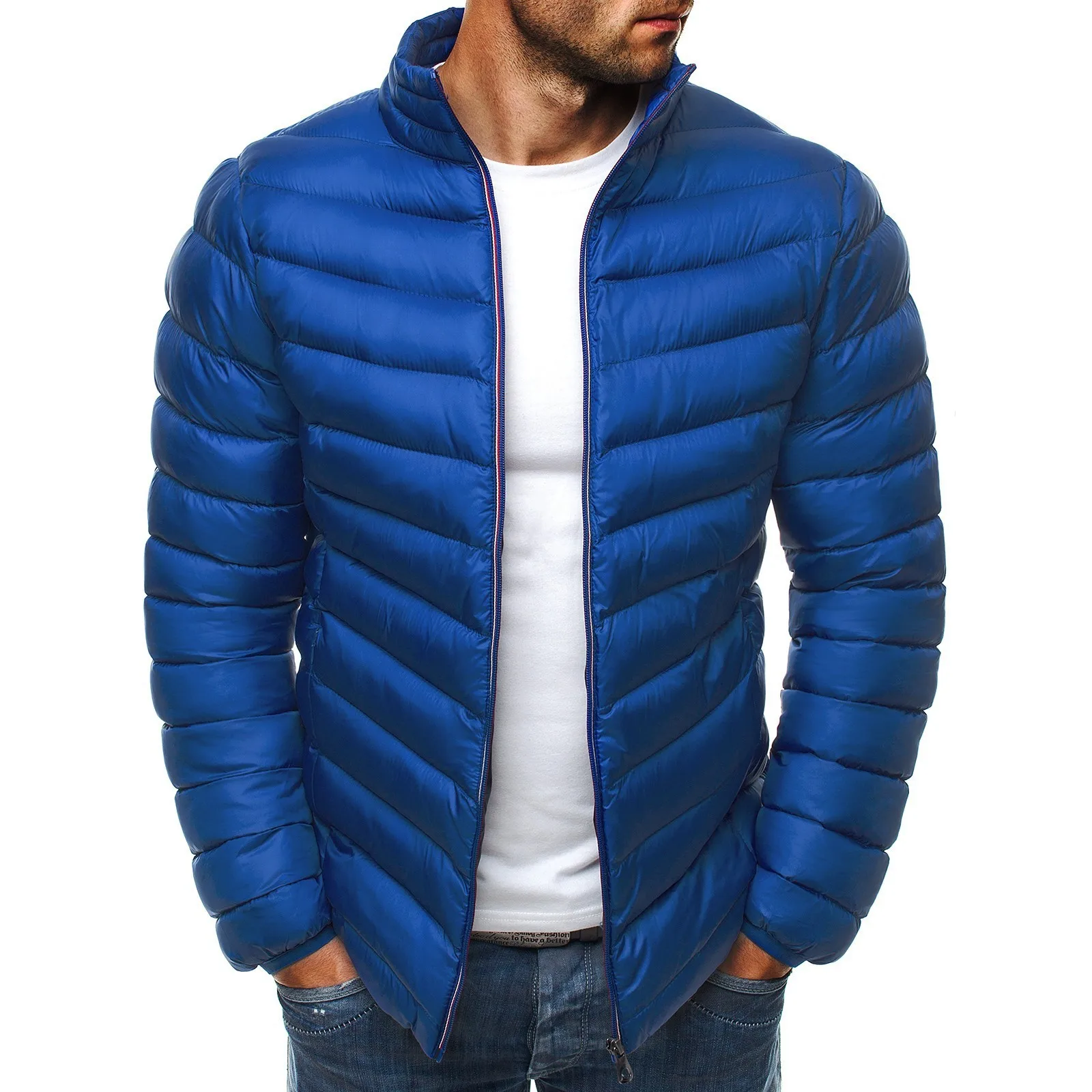 Fashion Men Winter Parkas Hooded Casual Warm Coat Jacket Streetwear ...