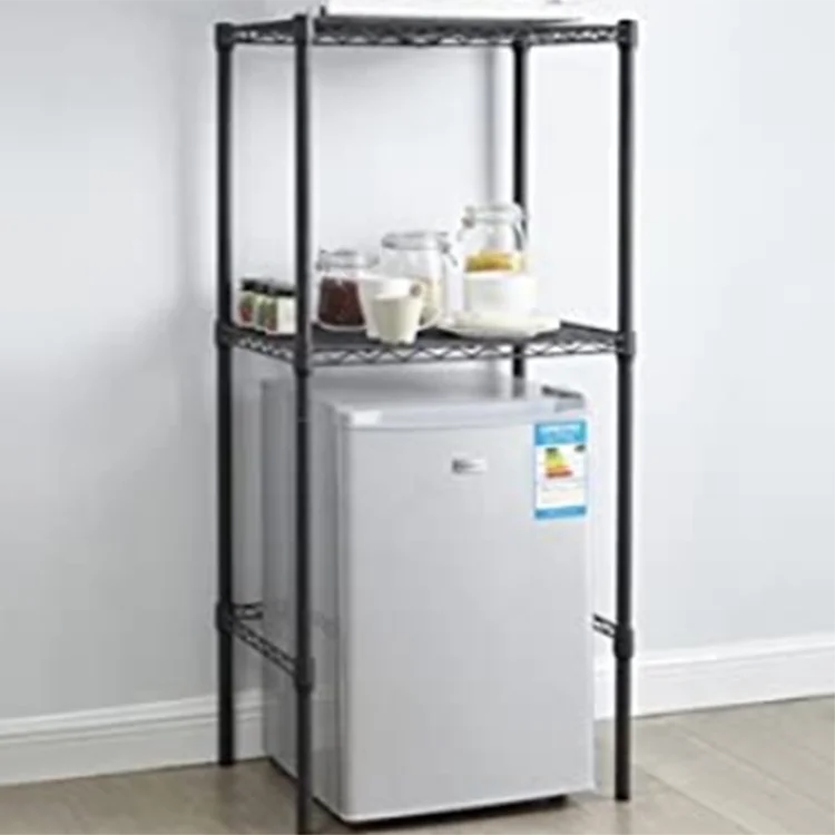 2layer Adjustable Shelving Unit Over For Mini Fridge Buy Metal Shelf