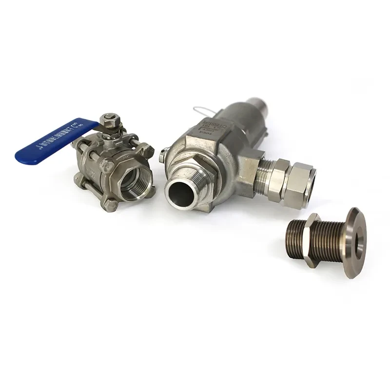 High Pressure 35MPA Hydrogen Energy Applications Control Valve Air Ammonia Gas Pressure Regulator OEM CF8 Safety Valve
