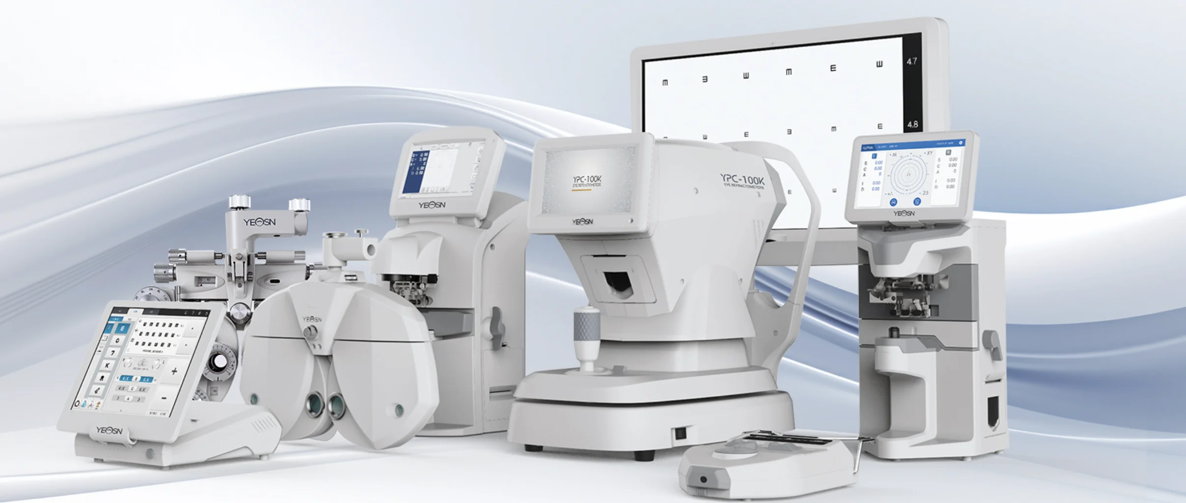 YPA-2100 Digital Phoropter with Compact 92mm Slim Design for Optometry Practices