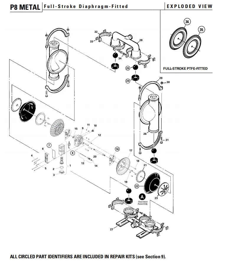 P8/PKAPP/WFS/TF/PTV Diaphragm Pump details