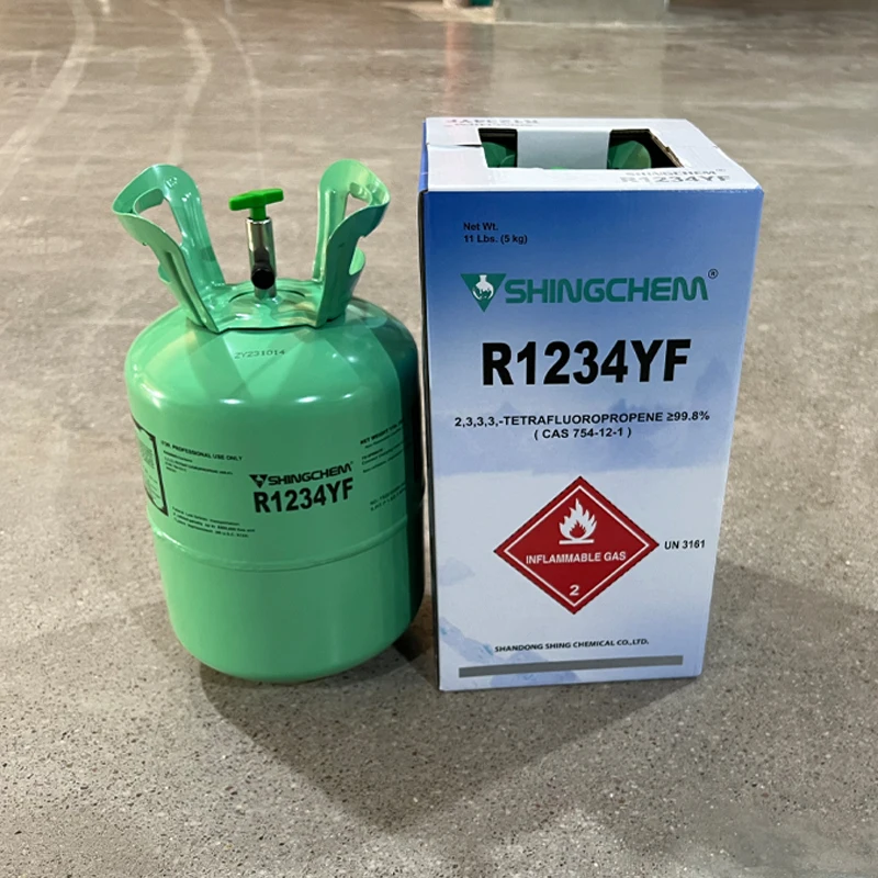 SHINGCHEM R1234yf Refrigerant Gas Refillable Cylinders High Purity Gas China Factory Supplier