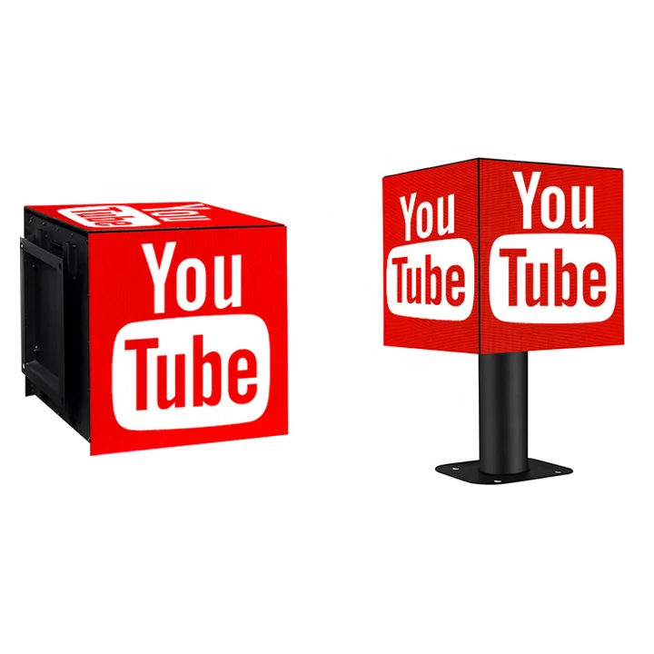 MDS Outdoor INDOOR LED Cube Screen 4 Sides 5 Sides Logo Round LED Sign Advertising Display Exhibition Mall