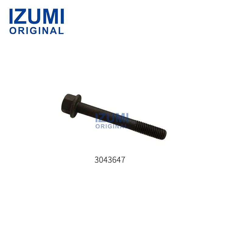 Αυθεντικό diesel εξάρτημα IZUMI 4BT N14 NT855 για κινητήρες Cummins, εξάγωνη βίδα με φλάντζα στο κεφάλι 3043647