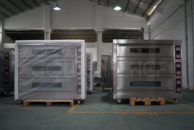 3 Decks 6 Trays Front S/S 350°C CE Commercial Electric Baking Oven TT-O39E  Chinese restaurant equipment manufacturer and wholesaler