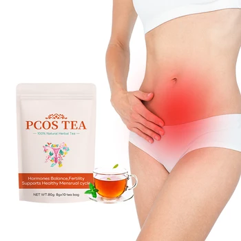 OEM Chinaherbs hot selling Warm Uterus PCOS womb tea herbal fertility tea hormone balance   natural herbal pcos tea bag