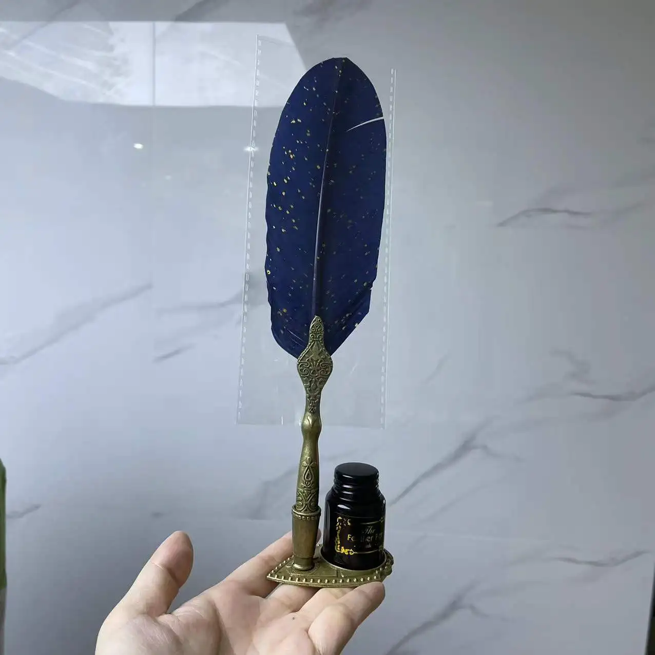 Penna in Vetro Fatto a Mano, Penna per Calligrafia e Disegni | Penne in