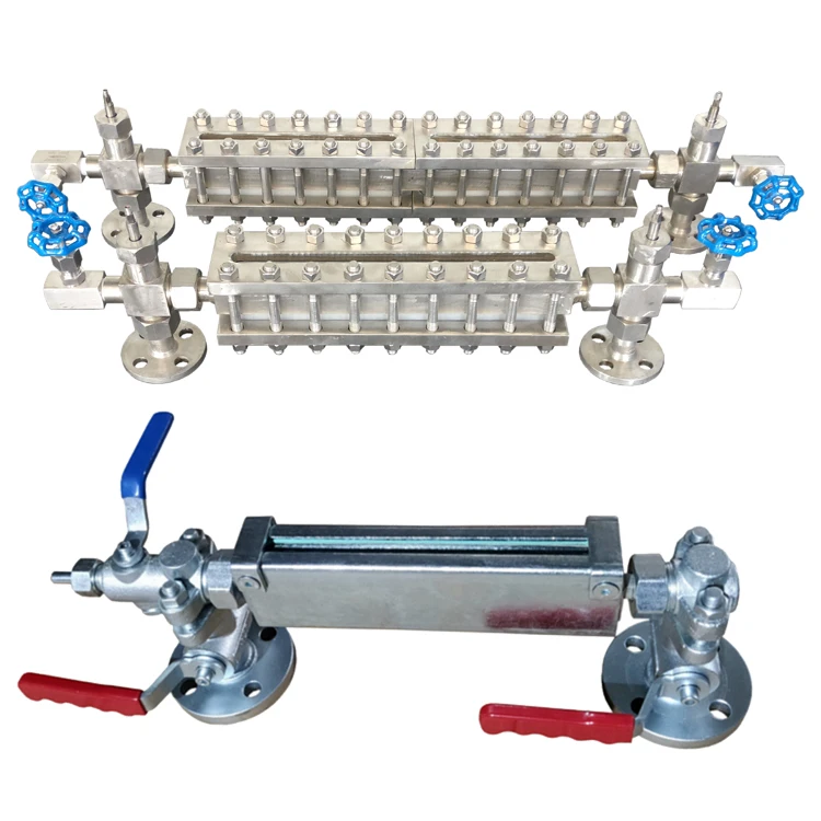 Transparent -Reflex Glass Water Level Gauge or Level Gage Steam and Water Glass Plate Level Gauge of Steam Boiler