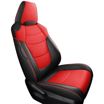 Auto Interior Parts Full Set Universal nappa Leather with corp fabric Auto Seat Covers Protector Auto seat cover all set