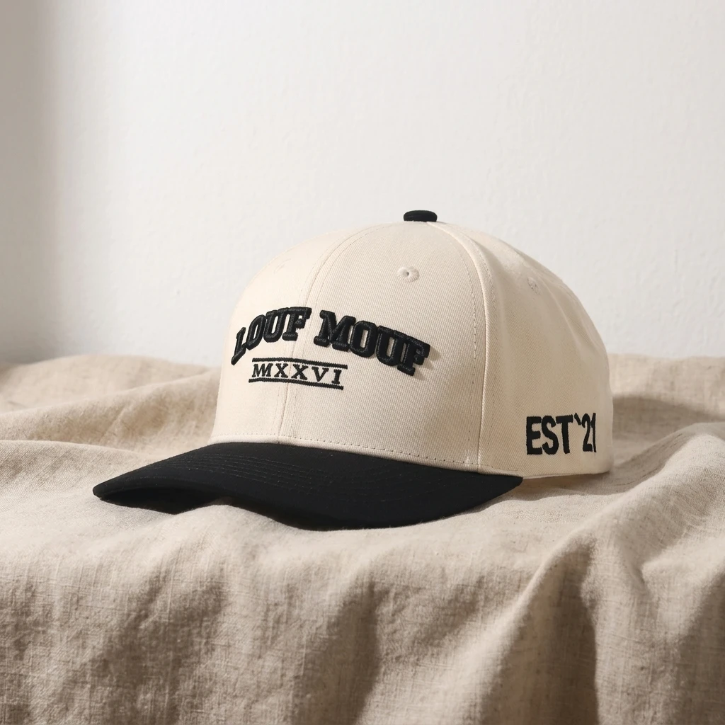Cappellini snapback da baseball neri con logo ricamato personalizzato, cappellini da matrimonio bicolore_voghion.com