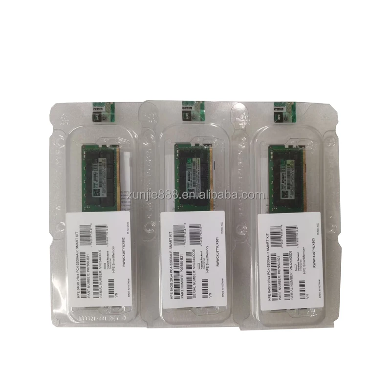 P43331-B21 Baru 64GB Dual Rank X4 DDR5-4800 CAS-40-39-39 EC8 Kit Memori Pintar Berdaftar untuk Server HPE Dalam Stok