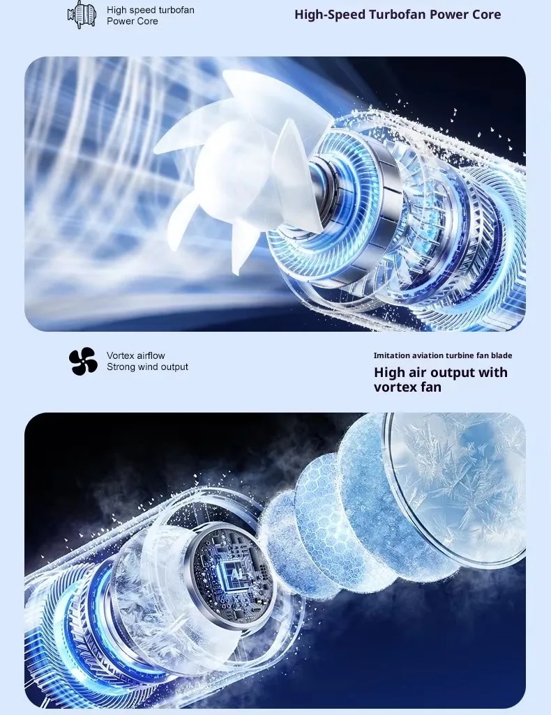 New Model Handheld Fan with 199-speed High-power-border Outdoor Charging Portable USB Cooling Small Fan for Wholesale