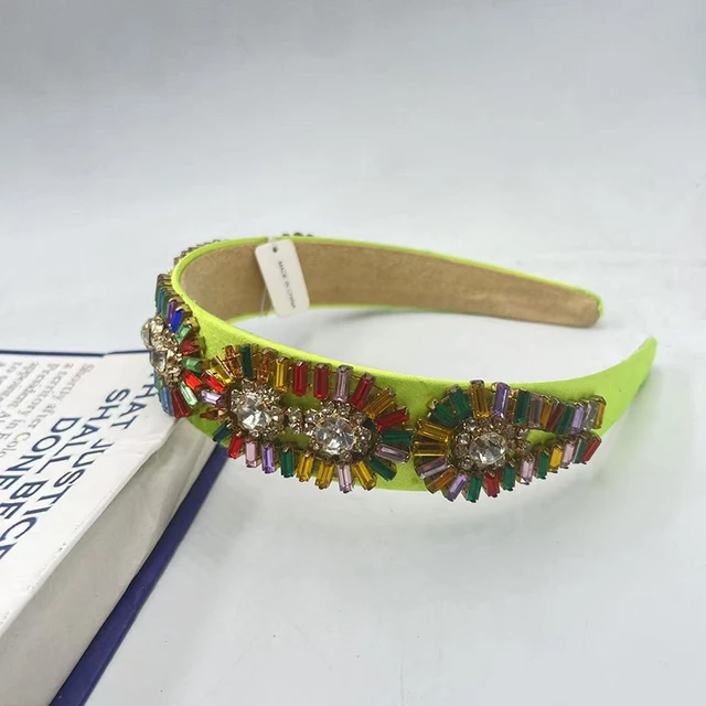 New Colors Fashion Hair Band Simple Rhinestone Festival Hair Hoop Elegant Pears Versatile Headband