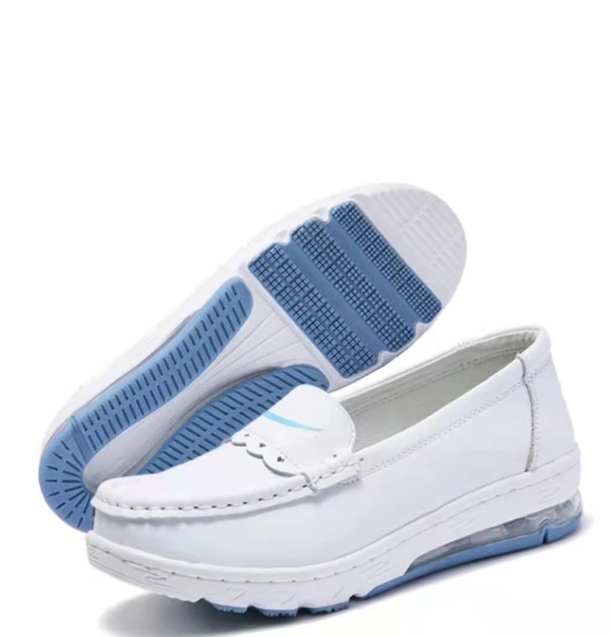 Nurse Shoes Nursing Shoes Hospital for Women Comfort Breathable Soft Bottom Flat Non-slip Safety Work White Shoes