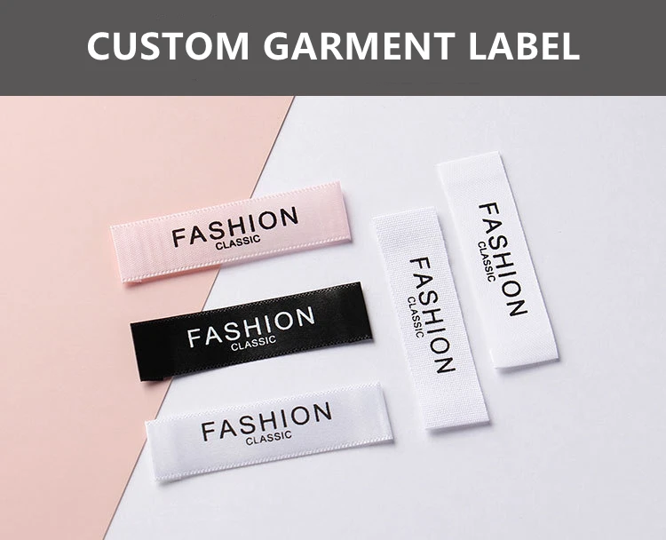 2022 New Customize Private High-density Damask Clothing Woven Labels ...