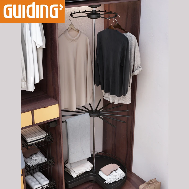 Multi Functional Multifunctional Free Standing Pants Rack Indoor Rotary  Revolving Rotating Clothes Hanger for Clothes