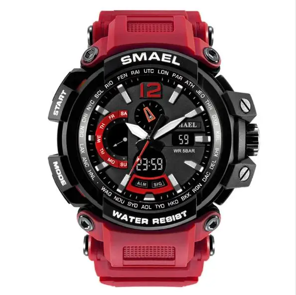 Men Watch Hot Luxury Leather Watch Men Wrist Digital Quartz Dual Display  Wristwatches Sme03 - Buy Men Watch,Hot Men Watches,Quartz Men Watches  Wholesale Product on Alibaba.com