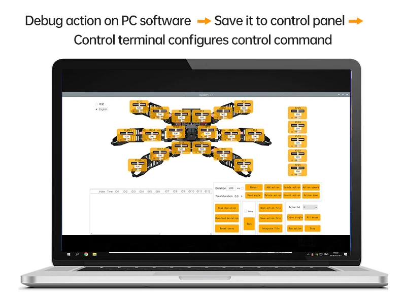 SpiderPi Pro Hexapod Robot Smart Robot with AI Robotic Arm Powered by Board for Raspberry Pi 4B 4GB