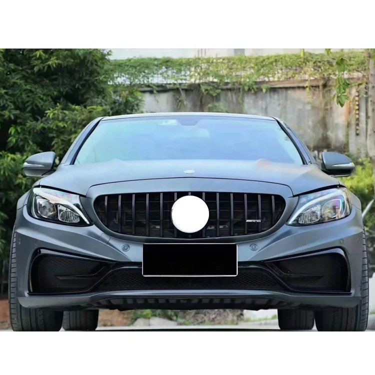 New BORAN Widebody Carlsson Style Front/Rear Bumper Diffuser Tail Exhaust Bolt-On Body Kit for Mercedes-Benz C-Class W205