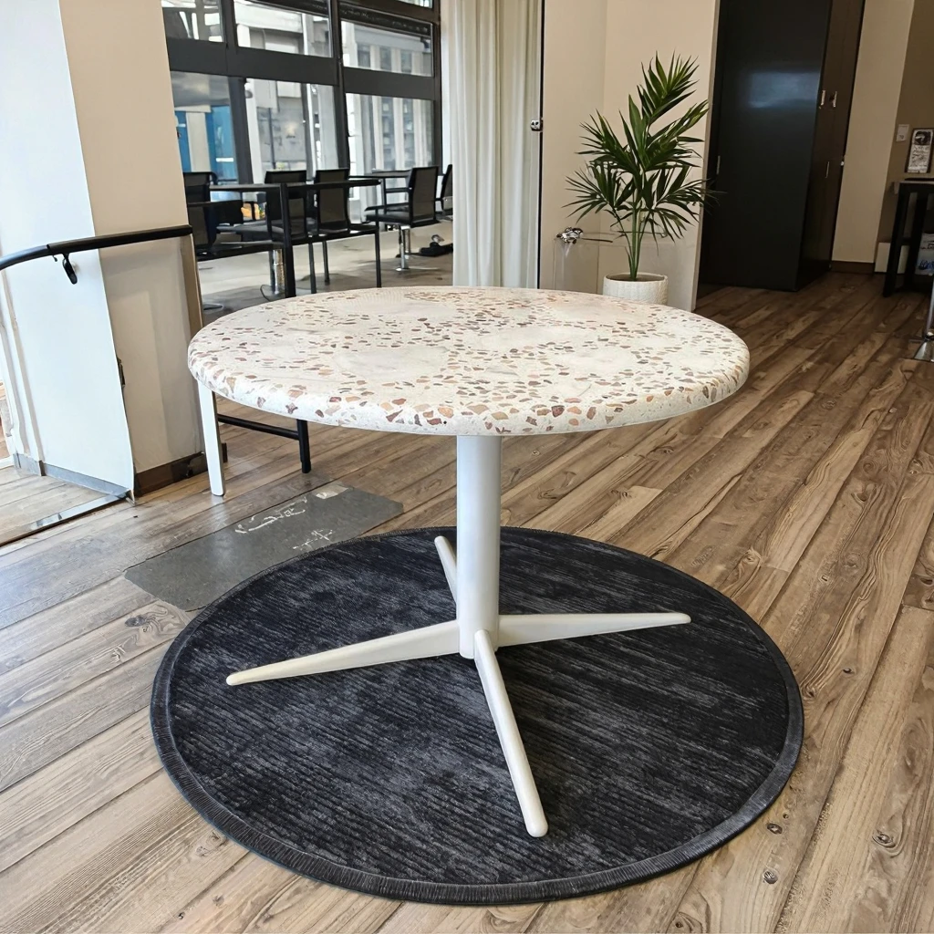 YDSTONE Round Terrazzo Tabletop for Dining Table Elegant Countertops Vanity Tops & Table Tops