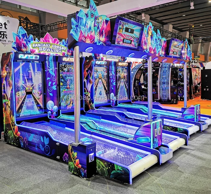 Indoor Amusement Park Products Coin Operated Arcade Bowling Champ Sport