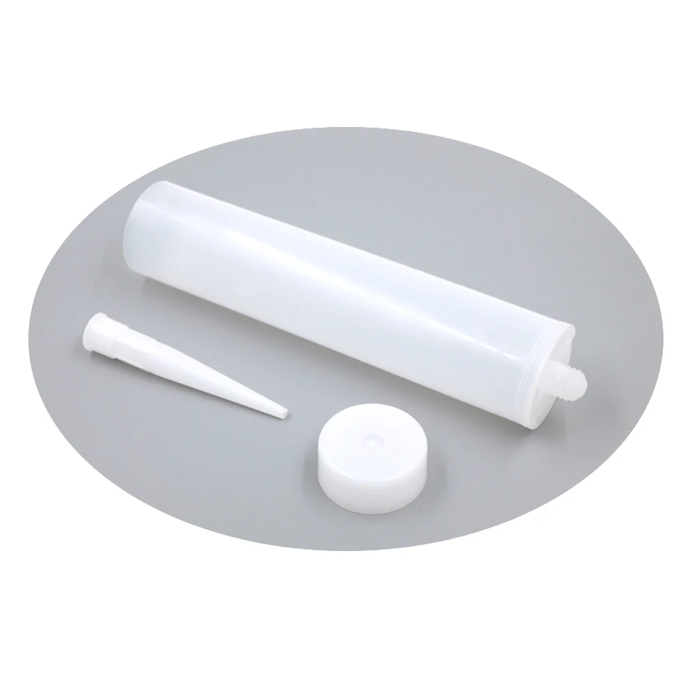310ml Silicone Sealant Hdpe Cartridge Empty Lucency Plastic Caulk Tube