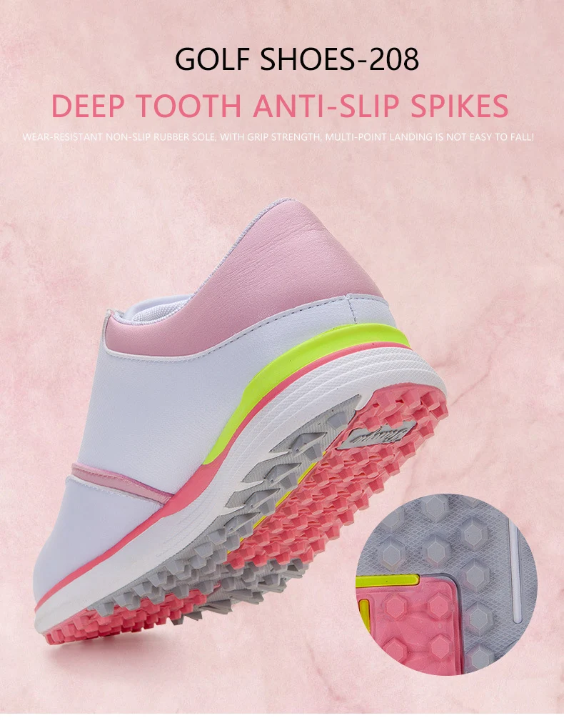 New golf shoes ladies waterproof shoes spin buckle laces spring and summer non-slip sports shoes