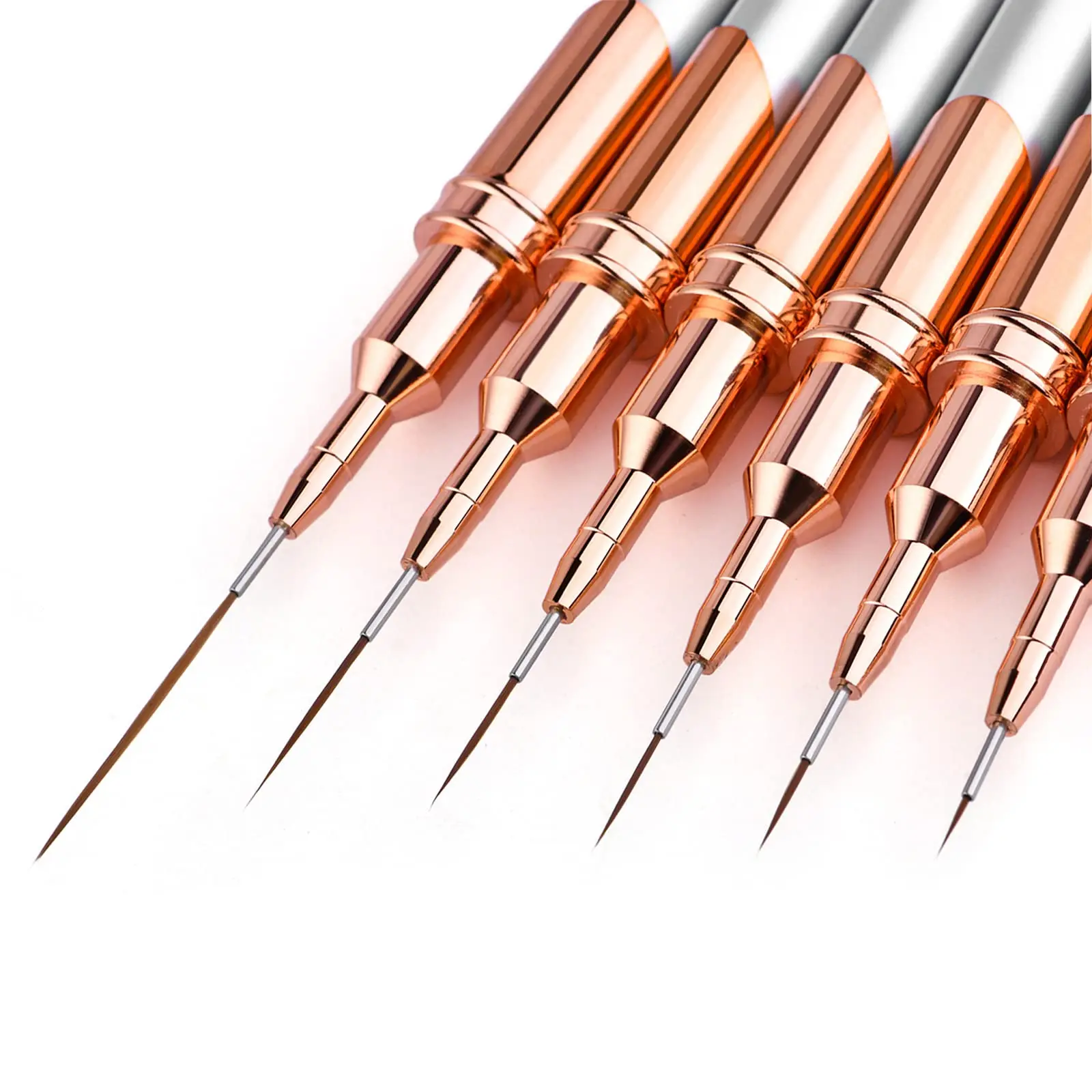 Профессиональный салон класса метка частного назначения контурная кисточка для нейл-арта 5/7/9/11/15/25 мм Экстра тонкая Кисть для ногтей с различными размерами