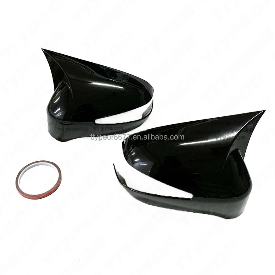 product gloss black rear view mirror cover cap with turn light for honda civic 2006 2012-6