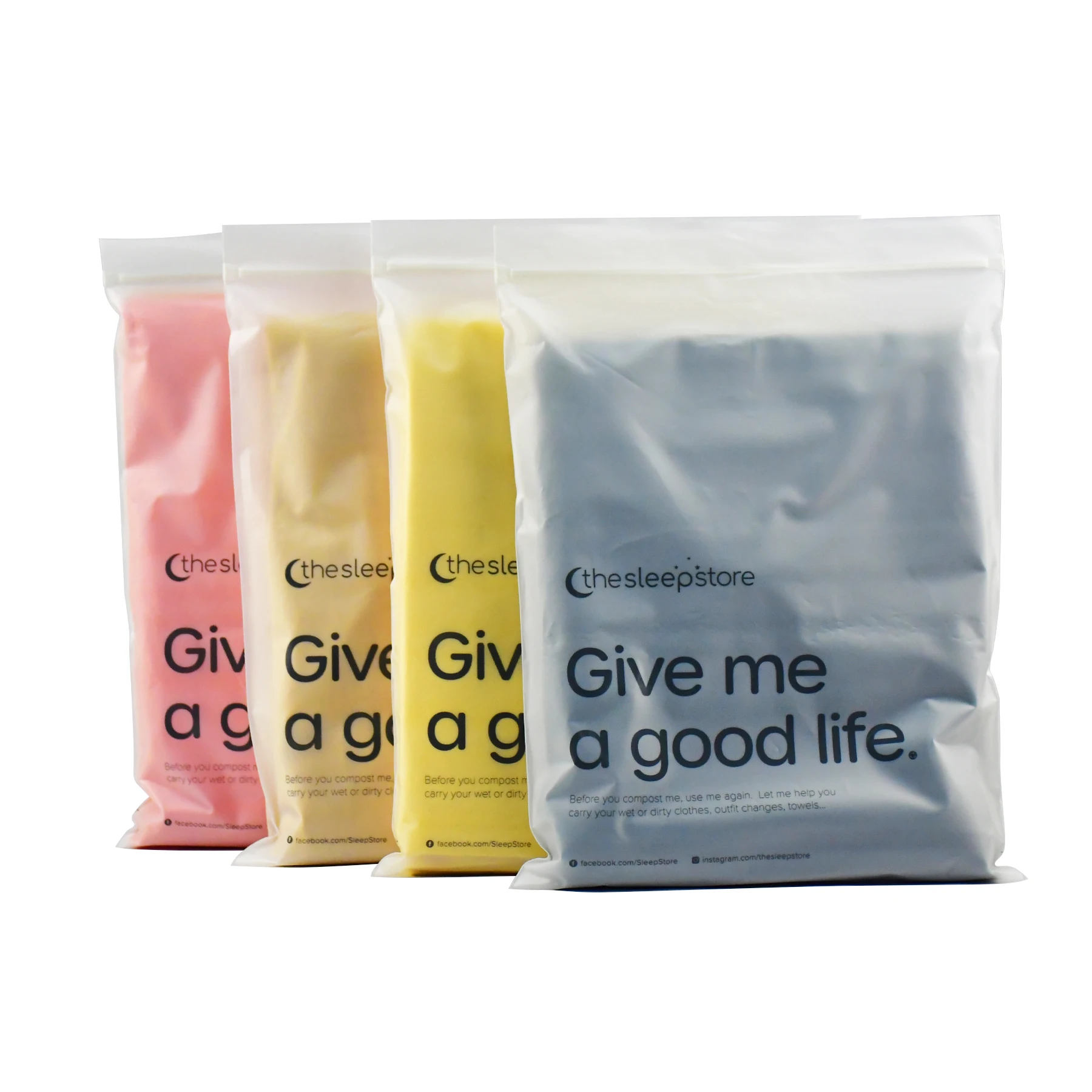 Color logo custom frosted plastic zipper bag reusable zip lock bag transparent packaging 100% biodegradable