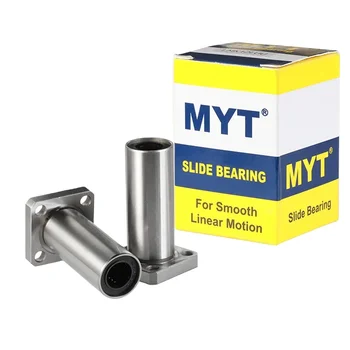 High precision MYT Flange BEARING LMK10LUU 10x19x55mm 10mm Ball Bearing For VzBoT VZ235 VZ330 3D printer linear Rod Cnc Parts