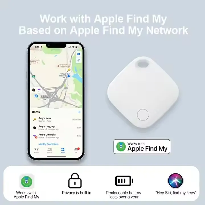 Waterproof Mini tracker Mfi Certified IOS Find My Tag Air Tag Nordic Chip Smart Device for iphone Anti Lost Global Positioning