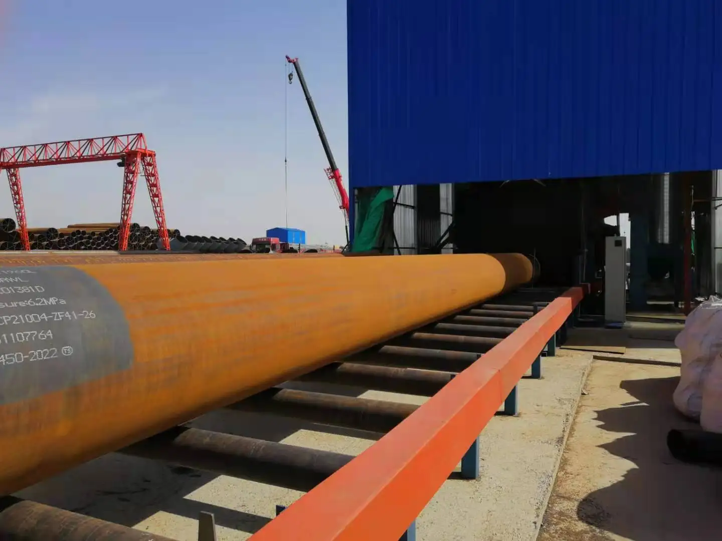 Gas Cylinder Steel External Pipe Bar Shot Blasting Machine for Pipe Cleaning(图3)