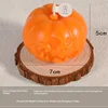 Orange Ghost Face Pumpkin